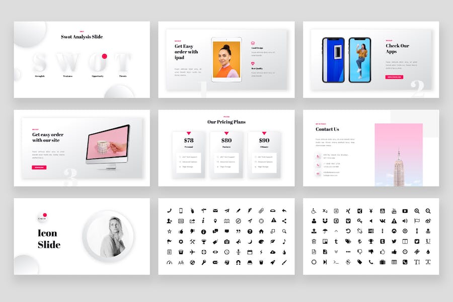 设计领域创意现代风格展示PPT模板 - 顶尖PPT