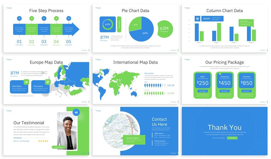 SEO搜索引擎机构PPT模板 - 顶尖PPT
