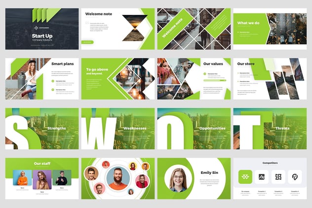 初创公司解决方案信息图形世界地图PPT模板 - 顶尖PPT