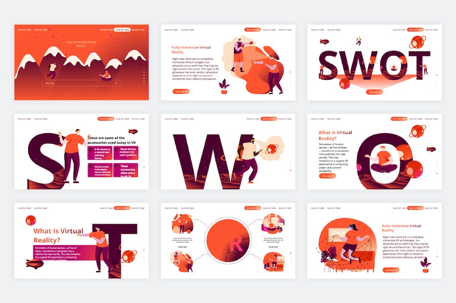 国外虚拟现实VR技术展示高级PPT模板 - 顶尖PPT