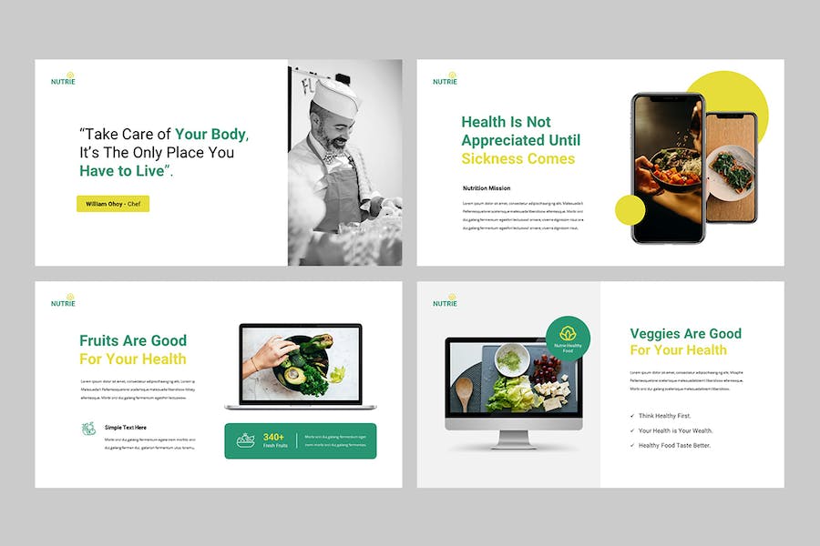 营养健康食品推广宣传PPT模板 - 顶尖PPT