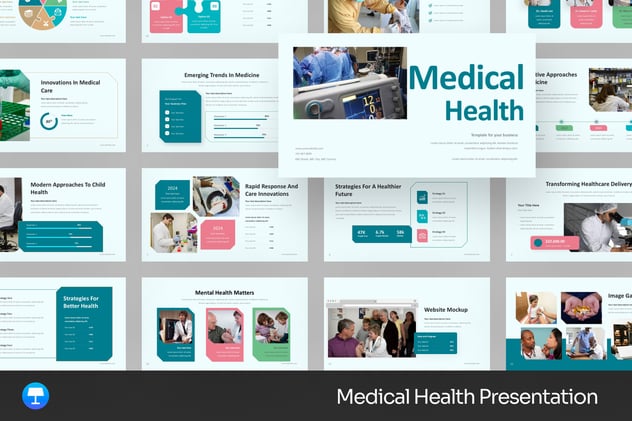 医疗健康疾病预防keynote模板 - 顶尖PPT