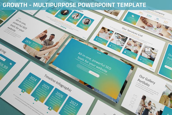 工作成果总结利润增长PPT模板 - 顶尖PPT