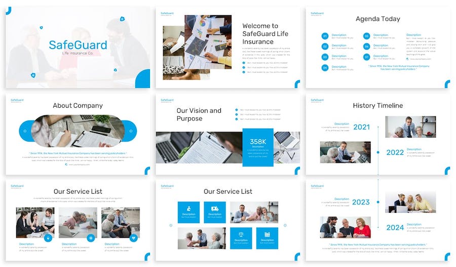 保险行业投资理财健康保险国外PPT模板 - 顶尖PPT