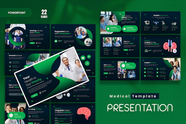 医学医疗研究PPT模板 - 顶尖PPT