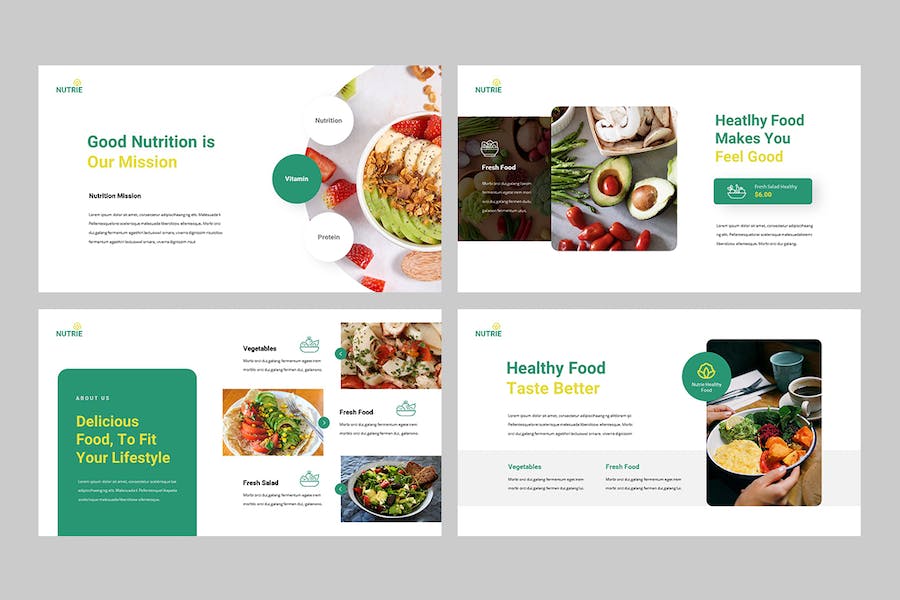 营养健康食品推广宣传PPT模板 - 顶尖PPT