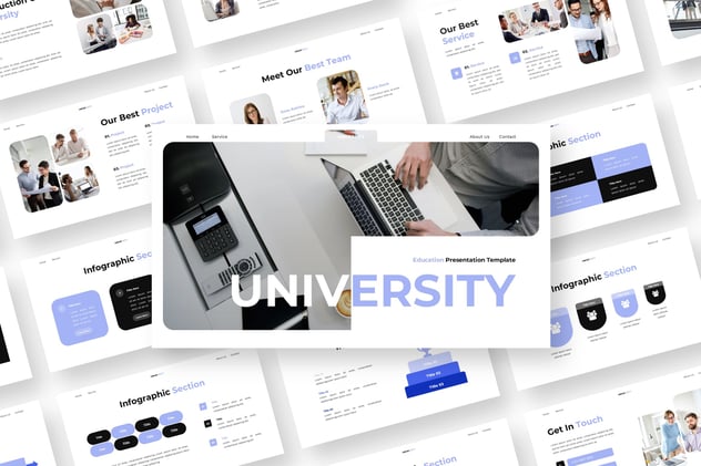 高等教育学校学业规划课程设计Keynote模板 - 顶尖PPT