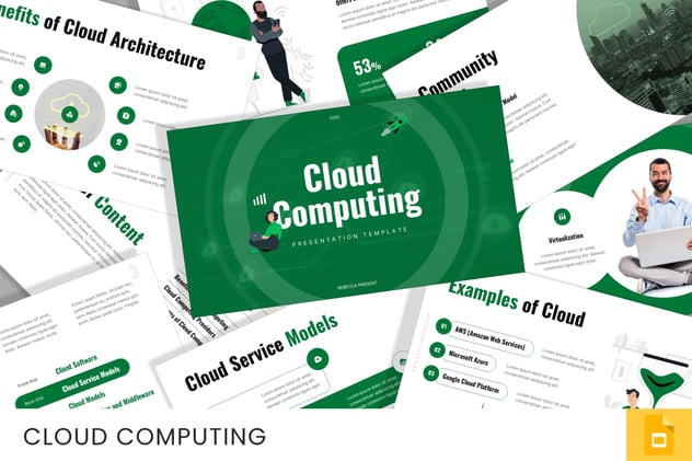 云计算年度报告PPT模板 - 顶尖PPT