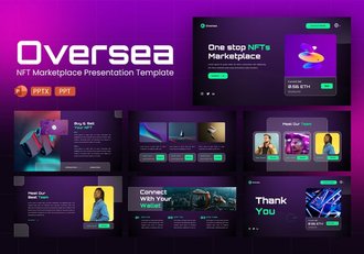 海外NFT市场Powerpoint模板 - 顶尖PPT