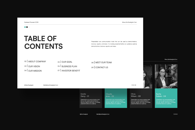 简约商业提案PPT模板 - 顶尖PPT