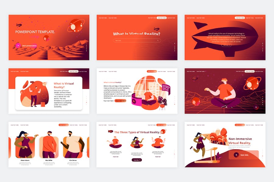 国外虚拟现实VR技术展示高级PPT模板 - 顶尖PPT