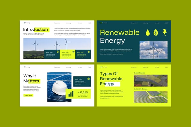 可再生能源PPT模板 - 顶尖PPT