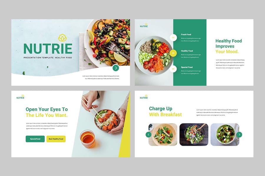 营养健康食品推广宣传PPT模板 - 顶尖PPT