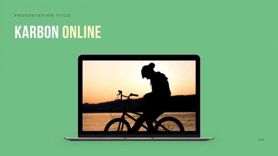 碳主题环保低碳宣传Keynote模板 - 顶尖PPT