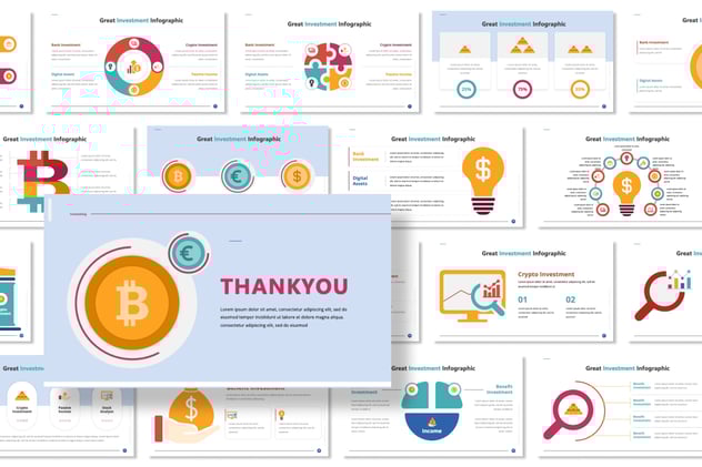 伟大的投资信息图形PPT模板 - 顶尖PPT
