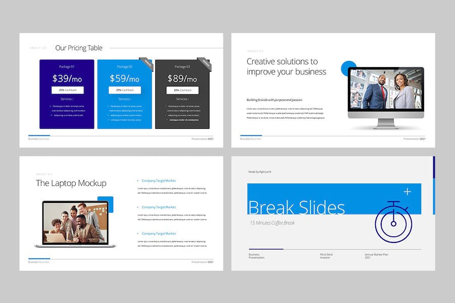 商务企业项目推介融资路演Keynote模板 - 顶尖PPT