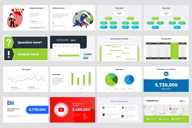 初创公司解决方案信息图形世界地图PPT模板 - 顶尖PPT