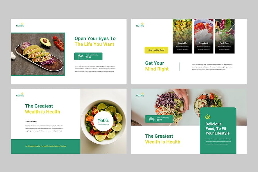 营养健康食品推广宣传PPT模板 - 顶尖PPT