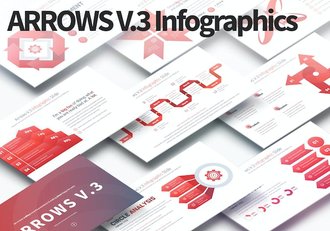 箭头循环指向信息图形PPT模板 - 顶尖PPT