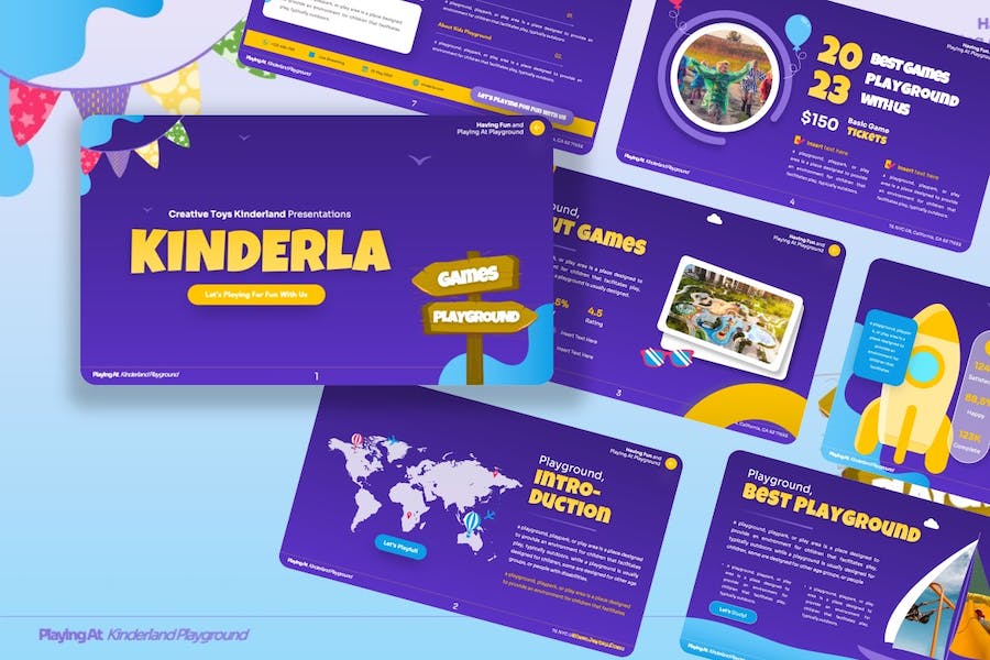 儿童玩具讲述展示教育方案PPT模板 - 顶尖PPT