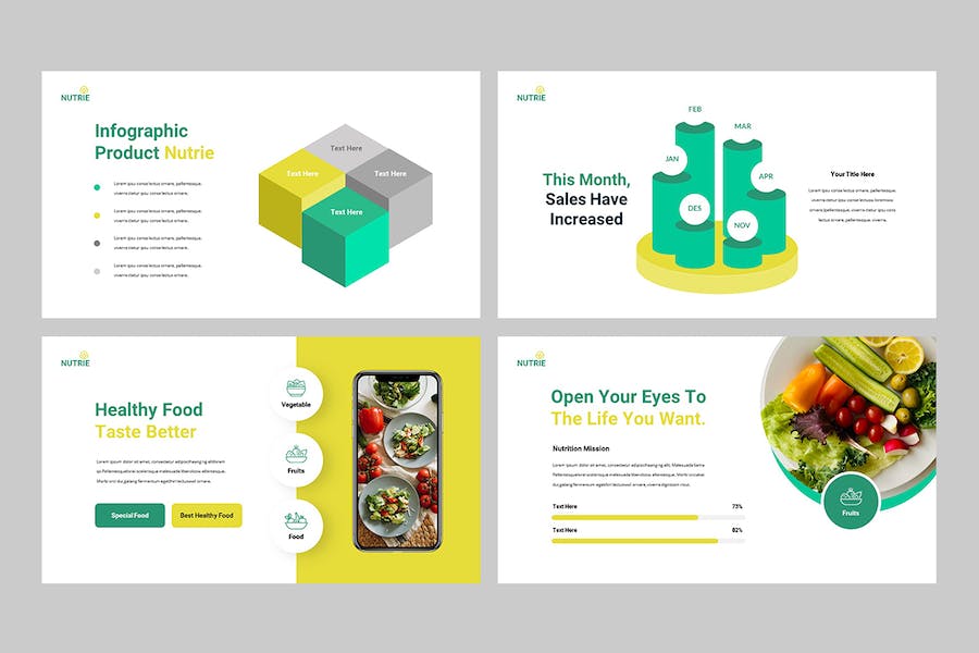 营养健康食品推广宣传PPT模板 - 顶尖PPT