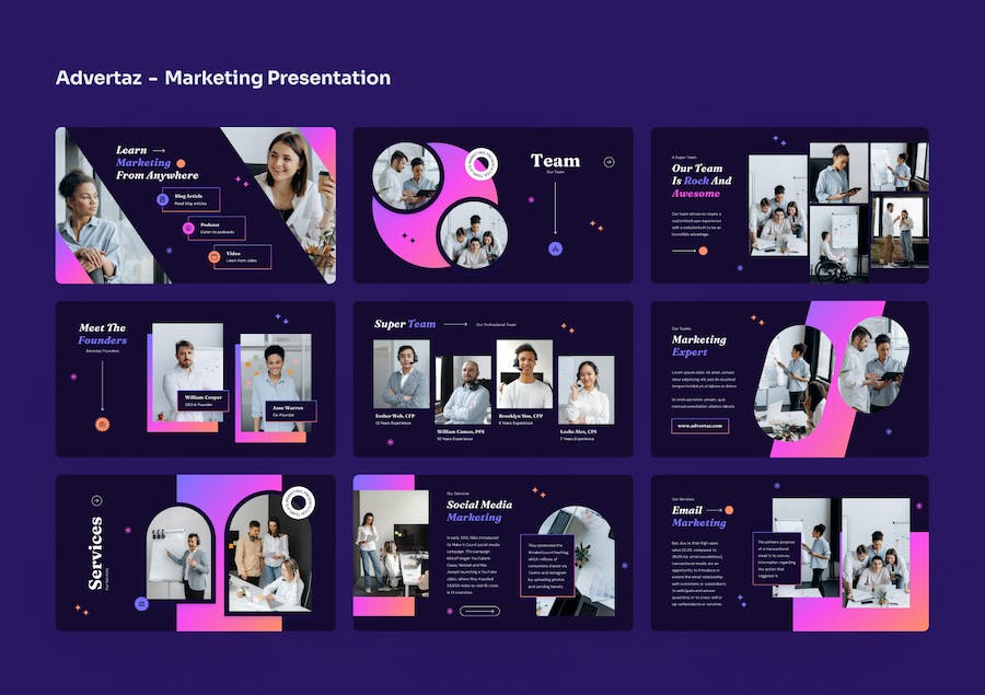 广告营销推广策略方案展示PPT模板 - 顶尖PPT