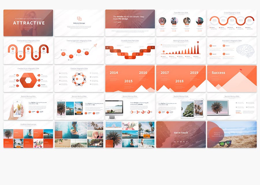 旅游度假景点展示宣传旅游主题PPT模板 - 顶尖PPT