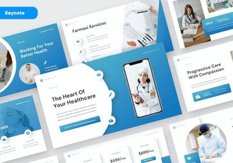 医疗健康服务机构诊疗介绍Keynote模板 - 顶尖PPT