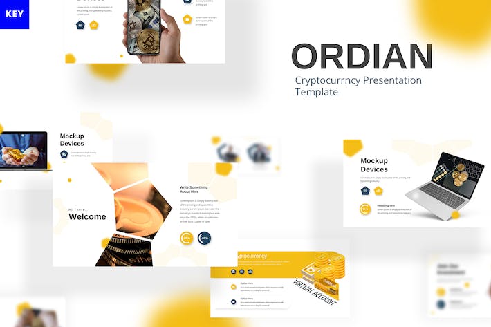 加密货币虚拟比特币keynote模板 - 顶尖PPT