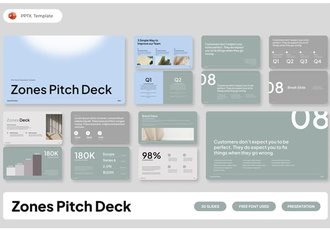 区域投球甲板PowerPoint模板 - 顶尖PPT