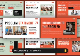 问题分析陈述说明PPT模板 - 顶尖PPT