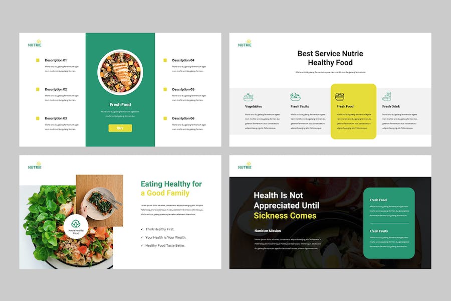 营养健康食品推广宣传PPT模板 - 顶尖PPT