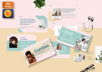 摄影作品展示投资组合PPT模板 - 顶尖PPT