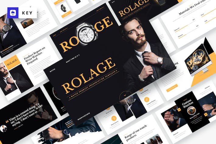 手表产品品牌介绍展示keynote演示模板 - 顶尖PPT