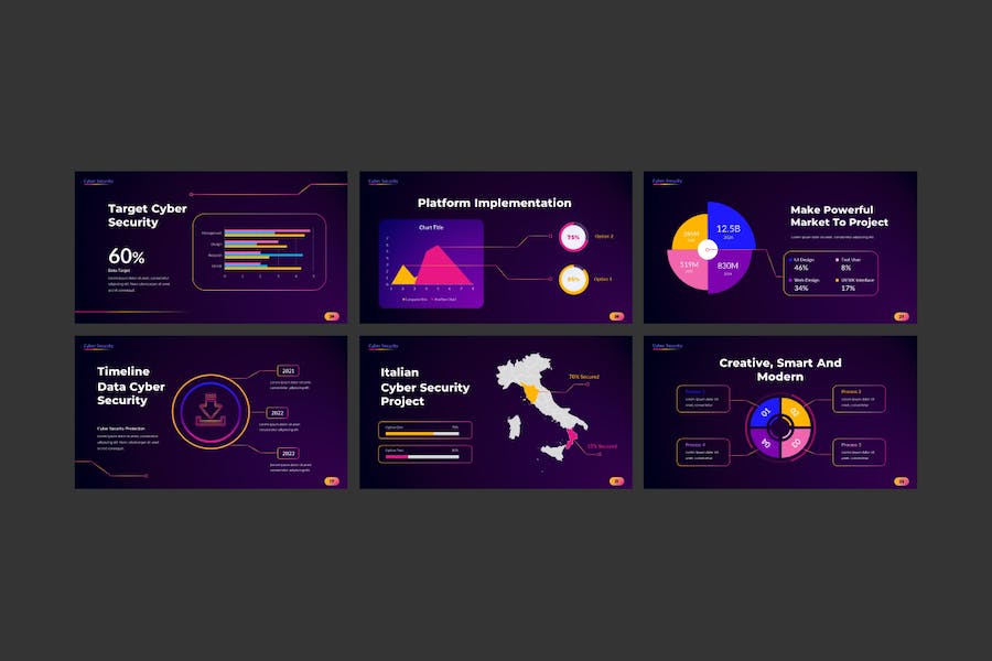 网络科技安全互联网公司介绍展示PPT模板 - 顶尖PPT