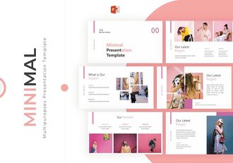 极简主义设计风格创意画册PPT模板 - 顶尖PPT