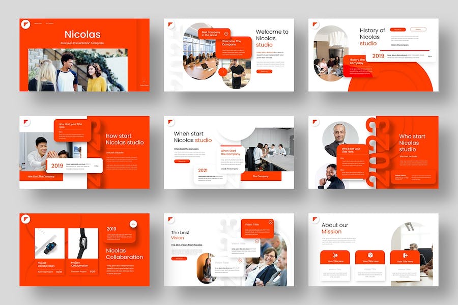 商务合作团队介绍公司会议keynote模板 - 顶尖PPT