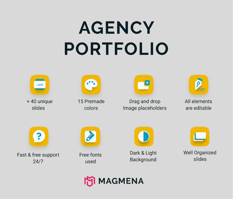 公司作品集展示PPT模板 - 顶尖PPT