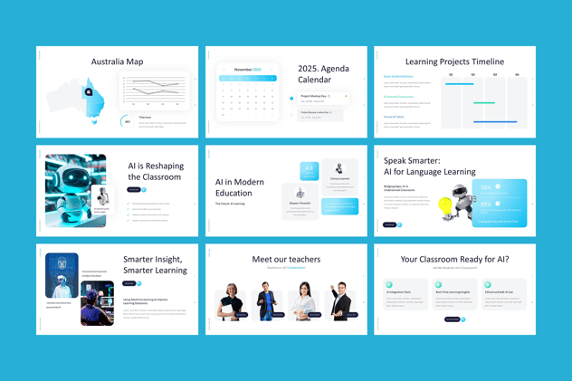 人工智能教育产品融资计划书PPT模板 - 顶尖PPT