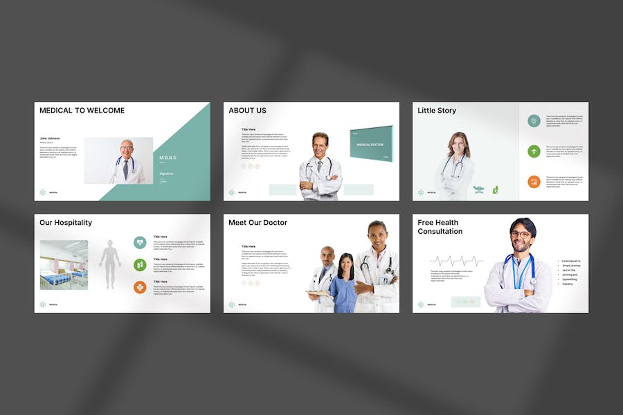 医疗咨询服务介绍宣传PPT模板 - 顶尖PPT