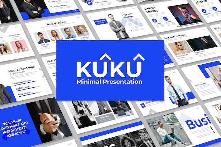 极简设计风格商务演讲PPT模板 - 顶尖PPT