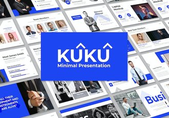 极简设计风格商务演讲PPT模板 - 顶尖PPT