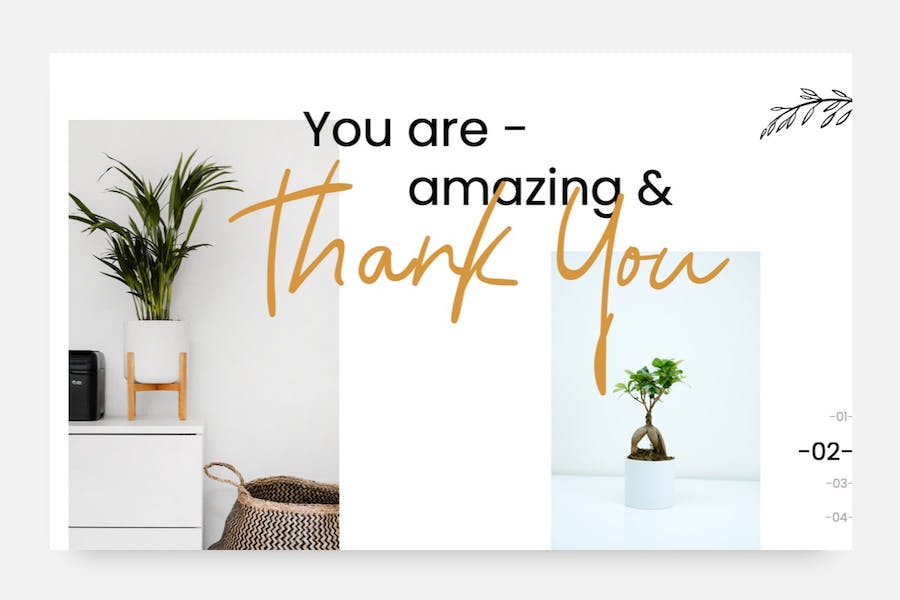 绿色植物园植物展示PPT模板 - 顶尖PPT