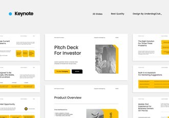 现代投资者融资路演平台Keynote模板 - 顶尖PPT