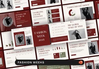 服装品牌发布会秋冬新品展示PPT模板 - 顶尖PPT