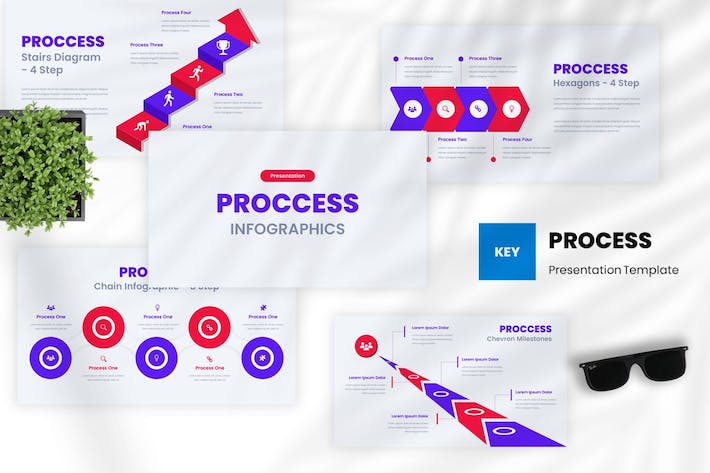 业务流程信息图表展示分析Keynote模板 - 顶尖PPT