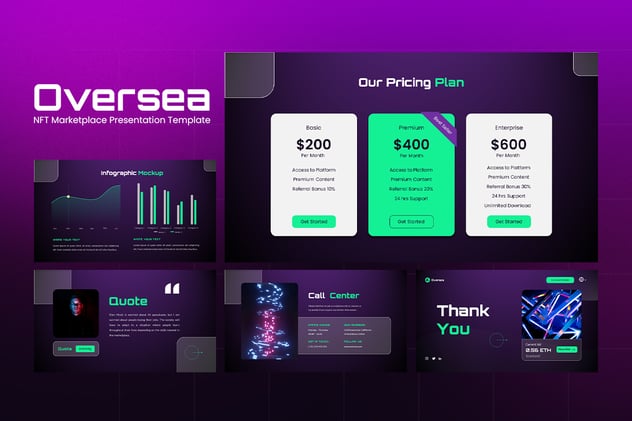 海外NFT市场Powerpoint模板 - 顶尖PPT