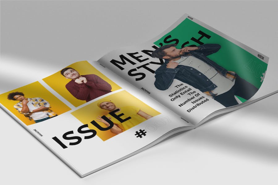 时尚杂志模特展示PPT模板 - 顶尖PPT