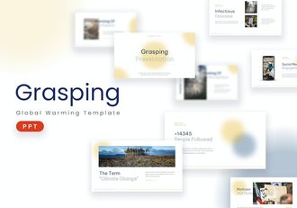 创意抓取主题展示PPT模板 - 顶尖PPT