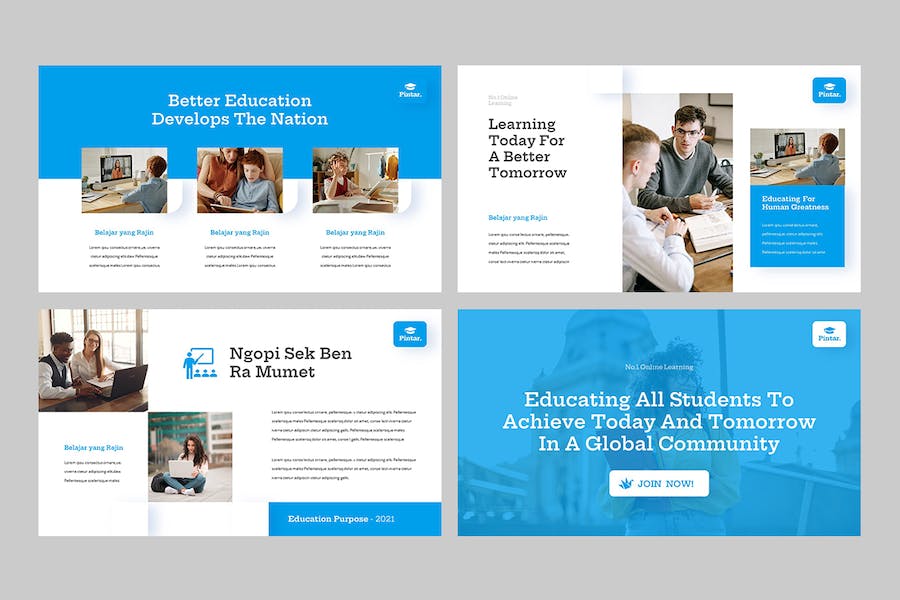 教育培训教学课程展示Keynote模板 - 顶尖PPT